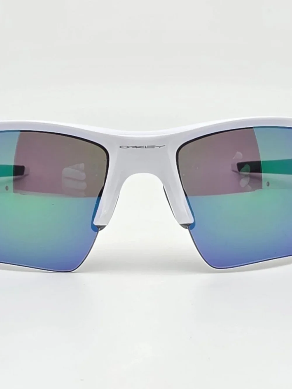 Oakley OO9188-9259 Flak 2.0 XL White Frame Prizm Jade Iridium Lens Sunglasses